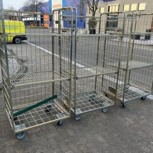 Wasserij-rolcontainers / containers voor houtopslag enz.