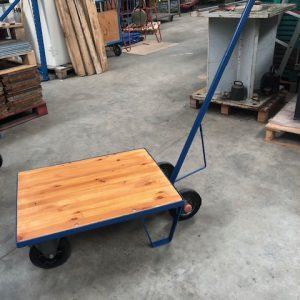 3 transport-wagens / materiaal-wagens / dolly laad-plateau 80 x 63 x 26cm