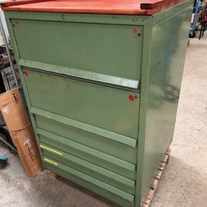 Robuuste Gereedschap Ladenkast met Houten Bovenblad